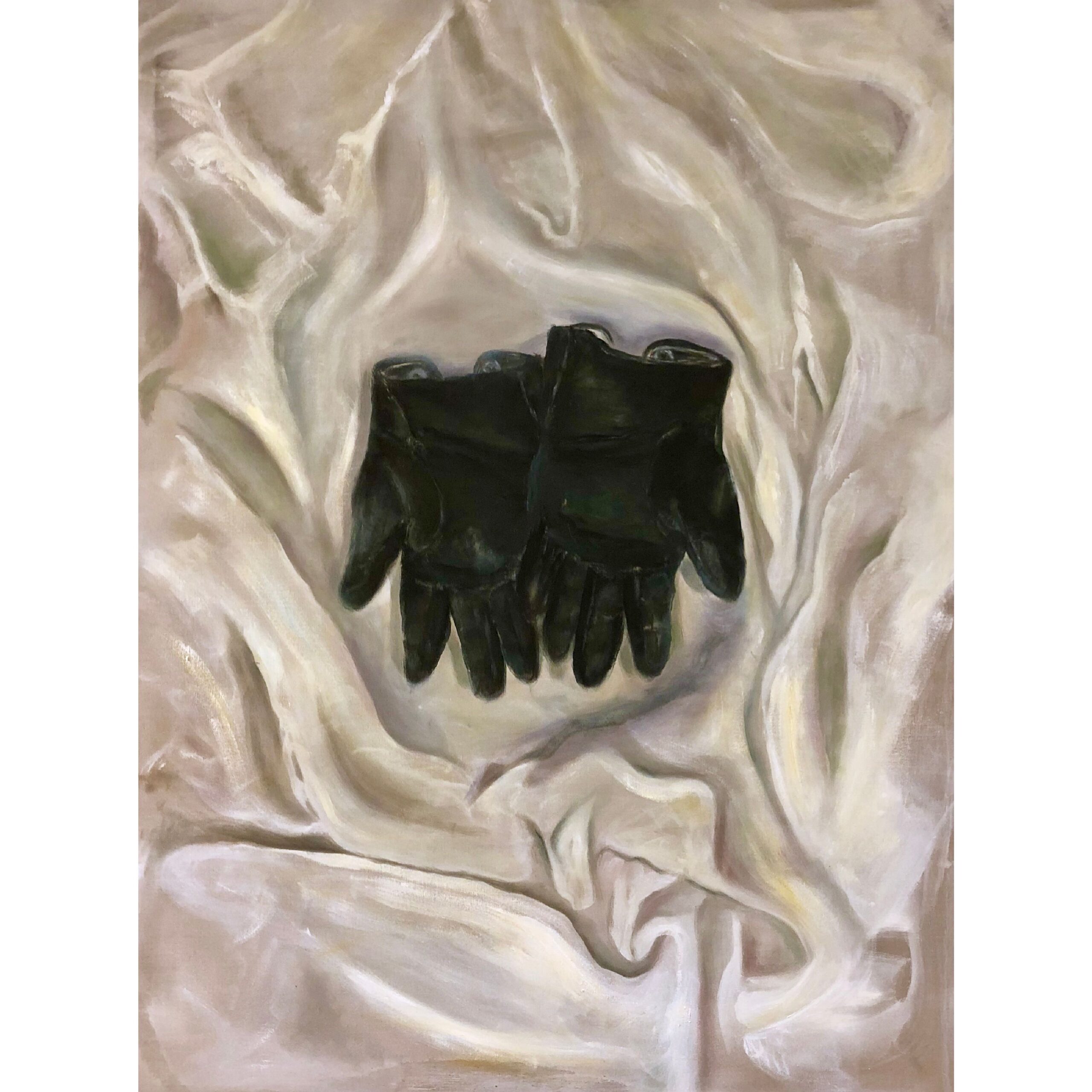 Old gloves, 120x90, oil on linen, Brit Windahl 2018