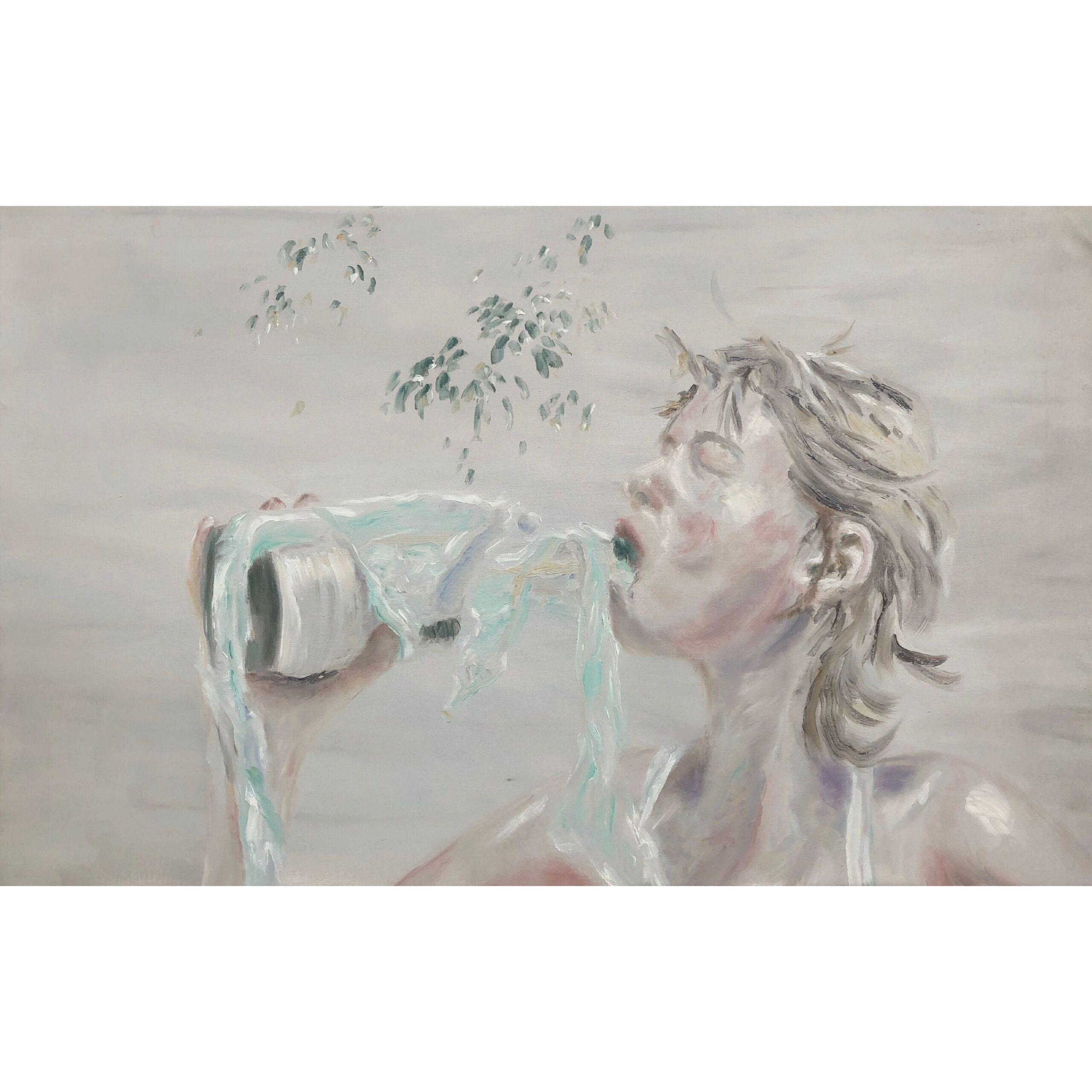 Ingrid, 75x120, oil on canvas, Brit Windahl 2019