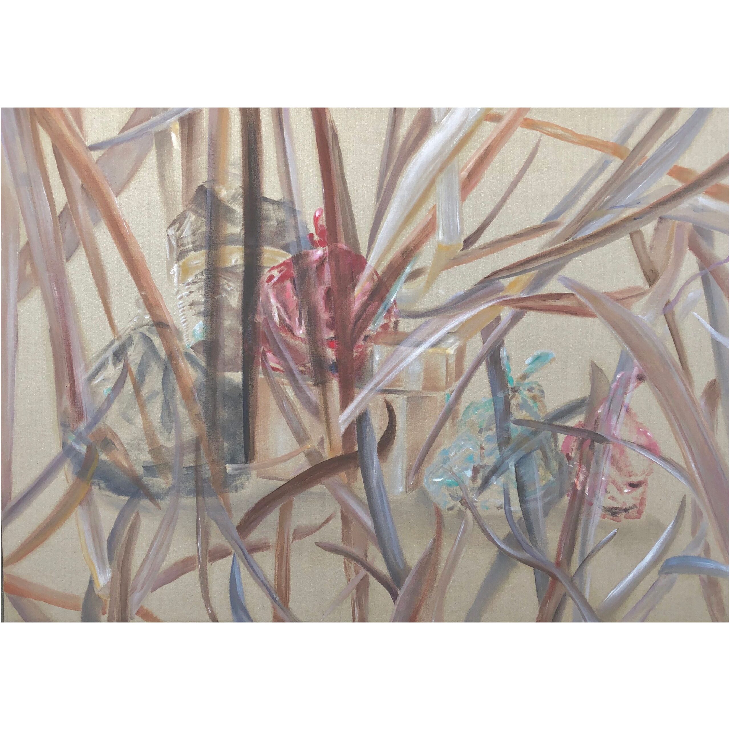 Load II, oil on raw canvas, 64x90, Brit Windahl 2019