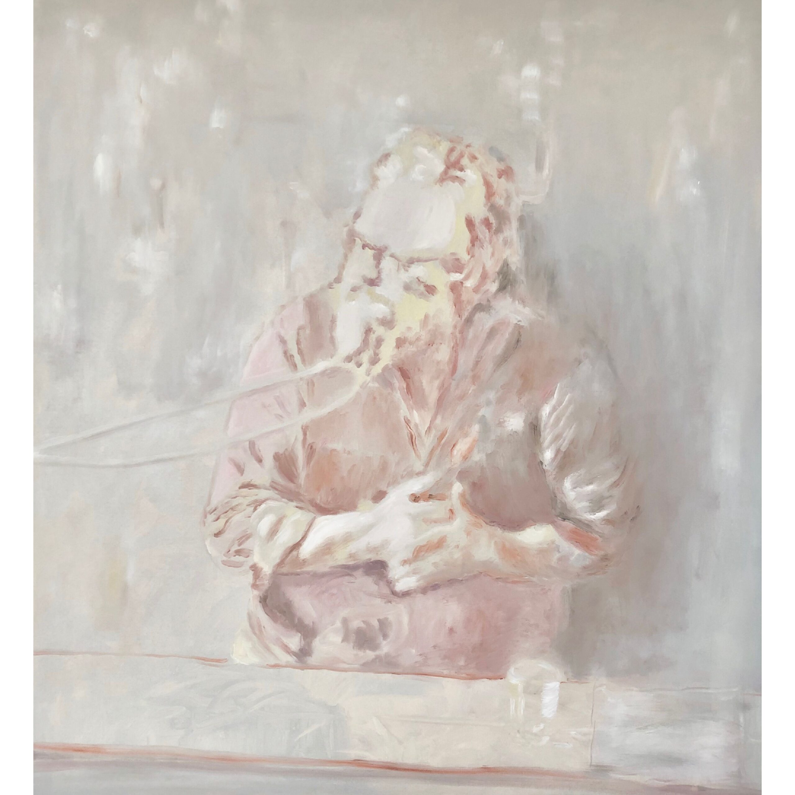 The Musician, 120x110, oil on canvas, Brit Windahl 2020